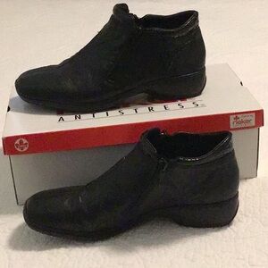 Rieker Zippered Ankle Boots, Black 39